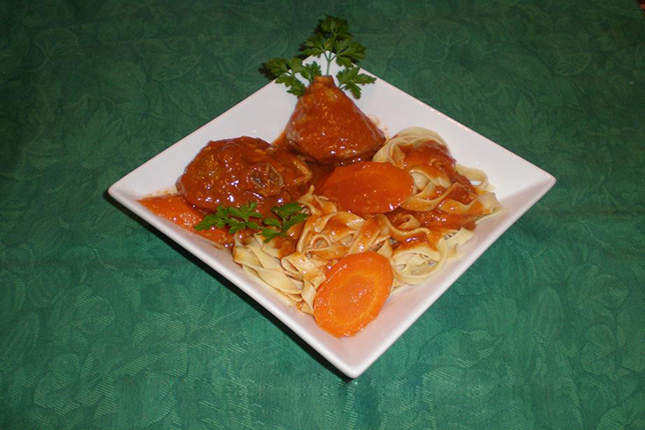 Roast marinated cooked turkey